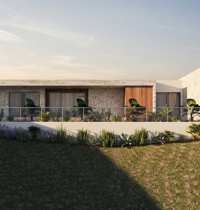 Residence E1 at Kellaki Hills. Computer-generated image.