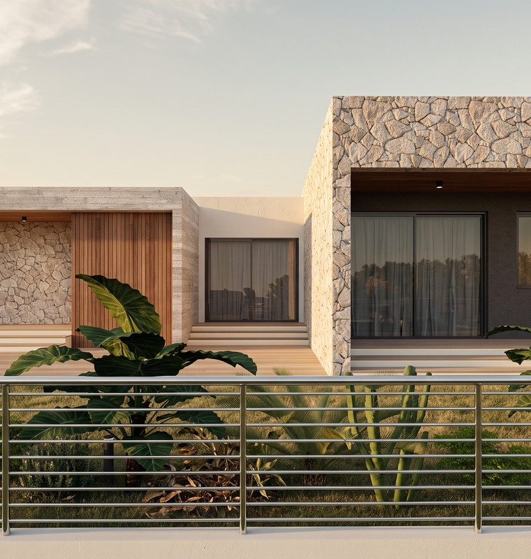 Residence E3 at Kellaki Hills. Computer-generated image.