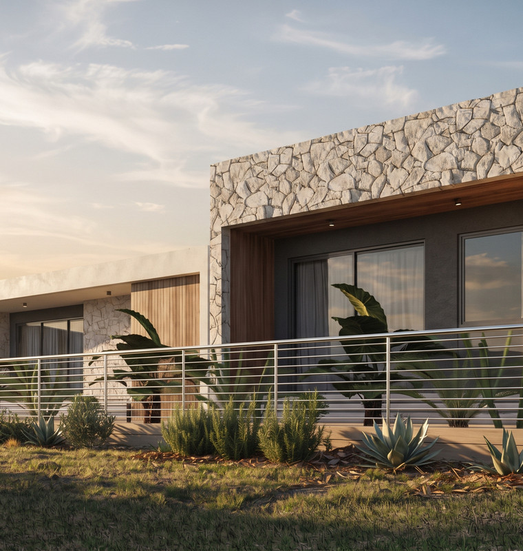Residence E5 at Kellaki Hills. Computer-generated image.