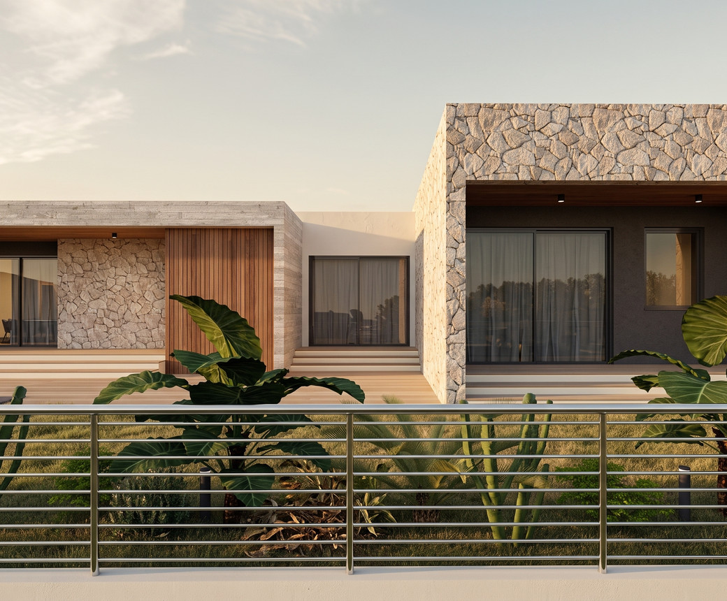 Residence 01 at Kellaki Hills. Computer-generated image.