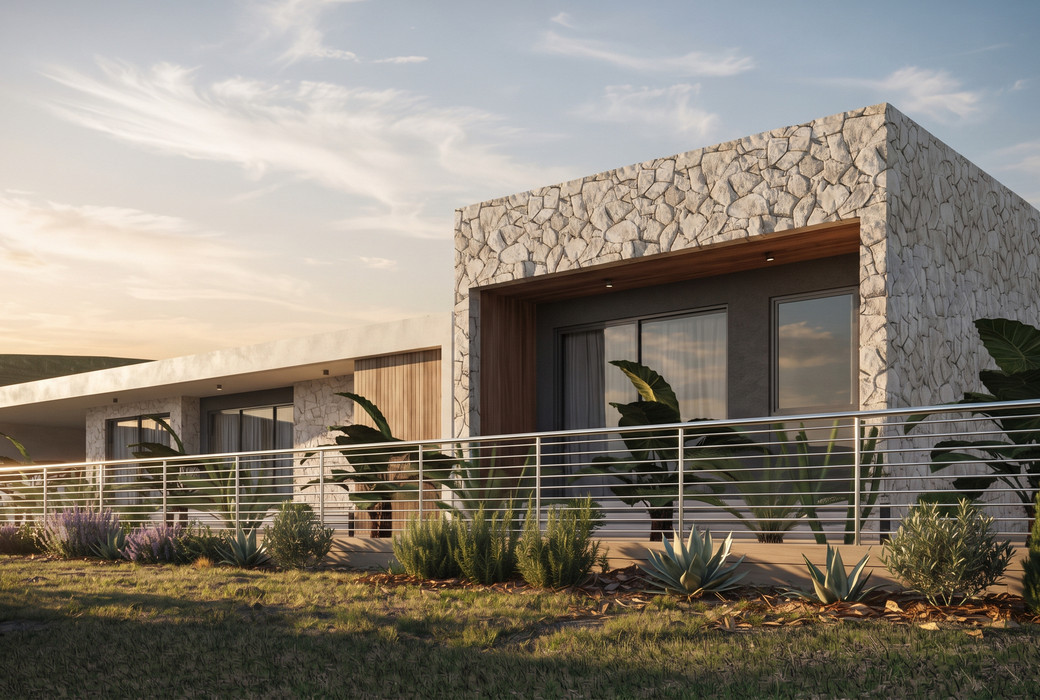 Residence 04 at Kellaki Hills, second view. Computer-generated image.